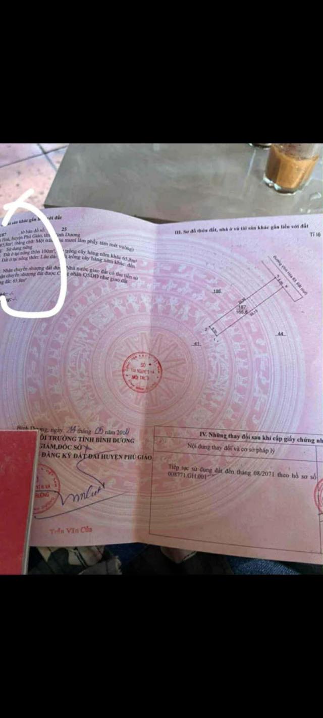 Đất Vĩnh Hòa, Phú Giáo 165m² giá 750 triệu - Cơ hội đầu tư hấp dẫn!