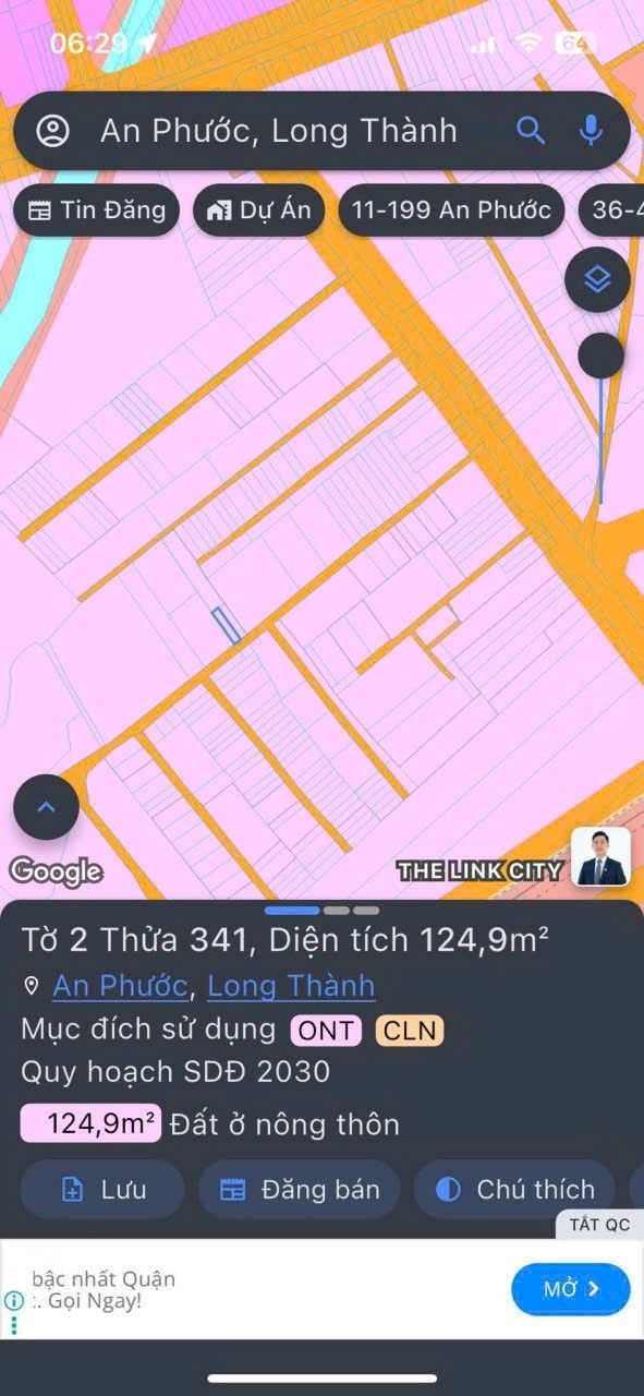 Đất thổ cư ấp 8, xã An Phước, 125m² giá 1 tỷ - Đầu tư sinh lời ngay!