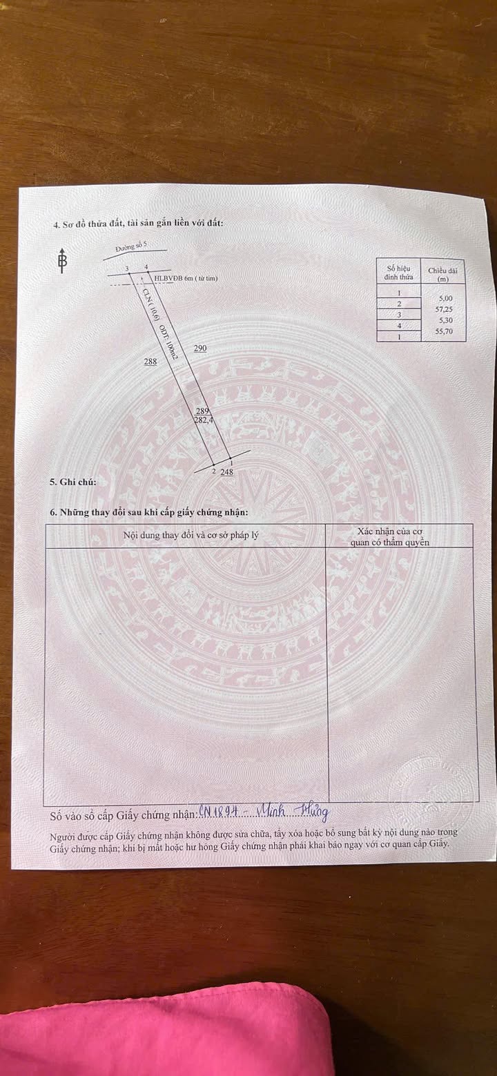 Đất nền chính chủ 285m² tại Minh Hưng, Chơn Thành - Giá thỏa thuận, sổ đỏ sẵn