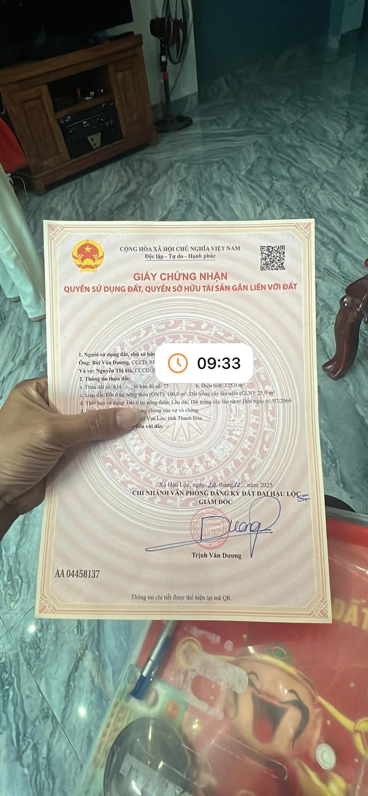 Đất nền Đa Lộc - Hậu Lộc 125m² giá 900 triệu - Cách biển chỉ vài bước!