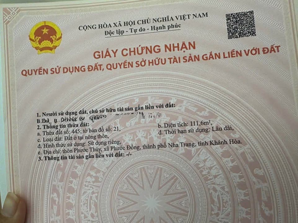 Đất nền Phước Đồng Nha Trang 127,6m² giá 7,4 tỷ - Nở hậu, gần ĐH TPHCM!