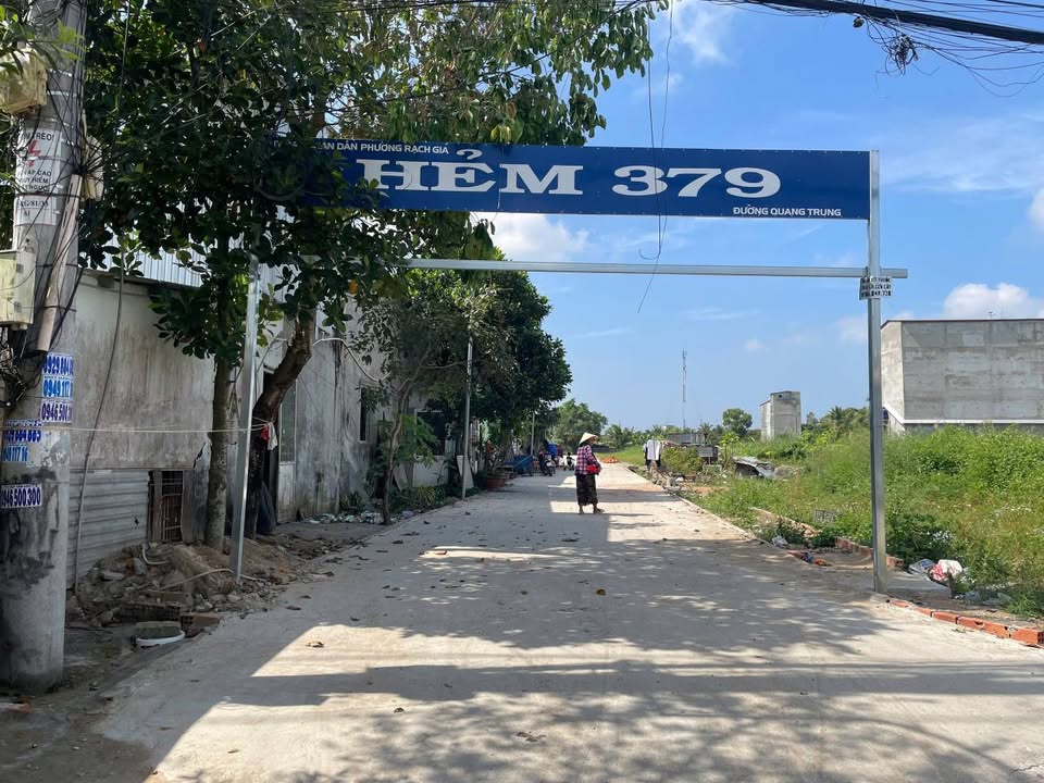 Bán đất hẻm 379 Quang Trung, Vĩnh Quang, Rạch Giá 130m² - Pháp lý rõ ràng, hỗ trợ vay ngân hàng
