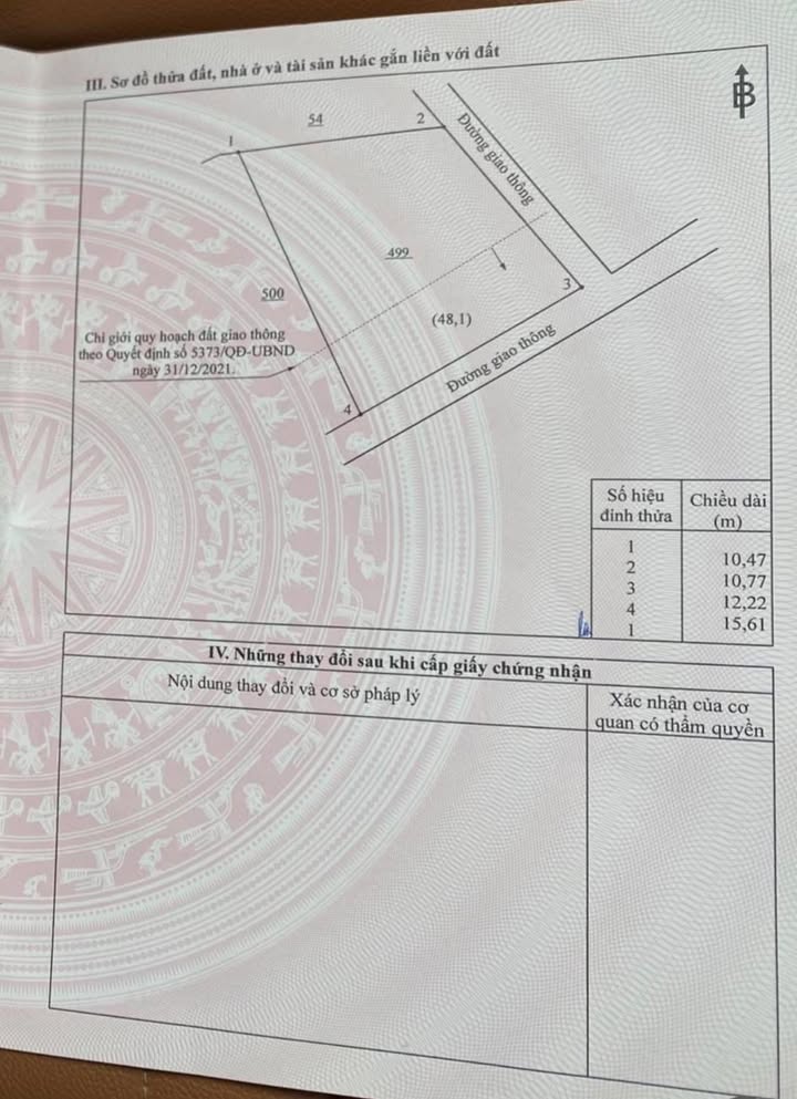 Đất nền 2 mặt tiền phường Bảo Vinh 144m² giá 890 triệu - Cơ hội đầu tư tuyệt vời!