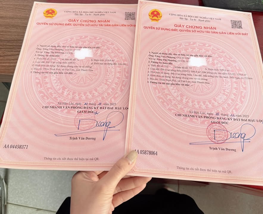 Đất thổ cư Đa Lộc, Hậu Lộc 113m² giá 850 triệu - Khu dân cư sầm uất!