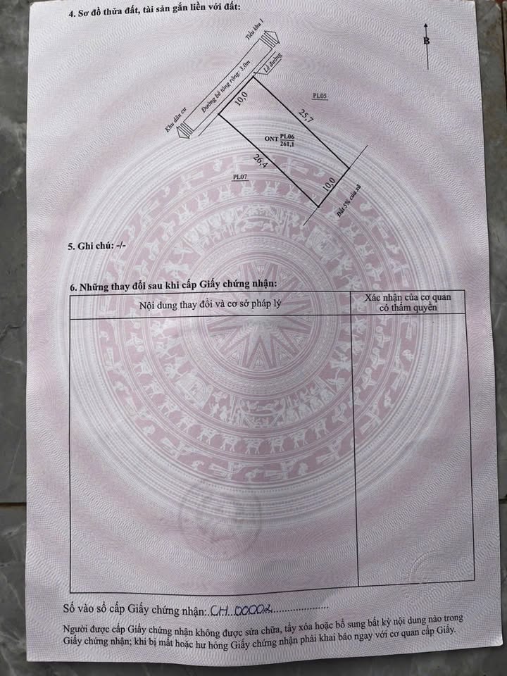 Đất thổ cư Đông Sang Mộc Châu 261m² giá 3 tỷ - Chính chủ cần bán gấp!