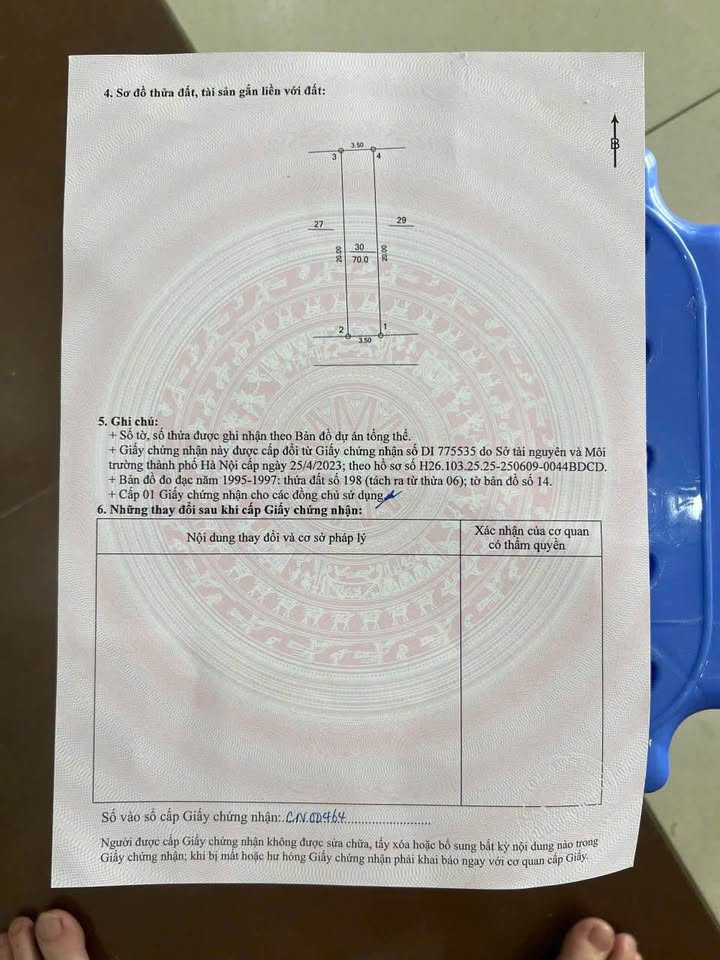 Đất thổ cư Thanh Cao, Thanh Oai 70m² giá 3 tỷ - Đường ô tô thông thoáng!