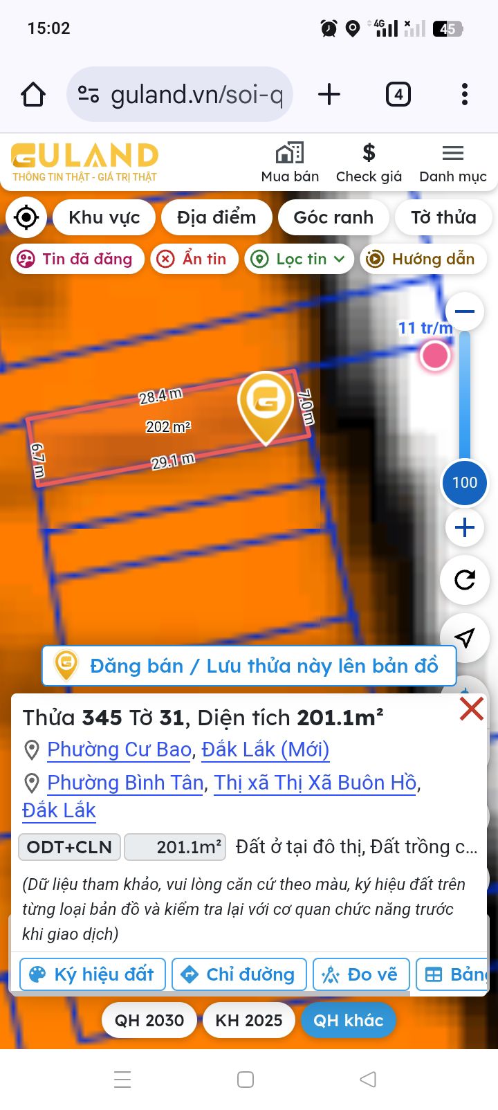 Đất nền mặt tiền đường Hùng Vương, phường Cư Bao 210m² giá 10.2 tỷ - Cơ hội đầu tư tuyệt vời!