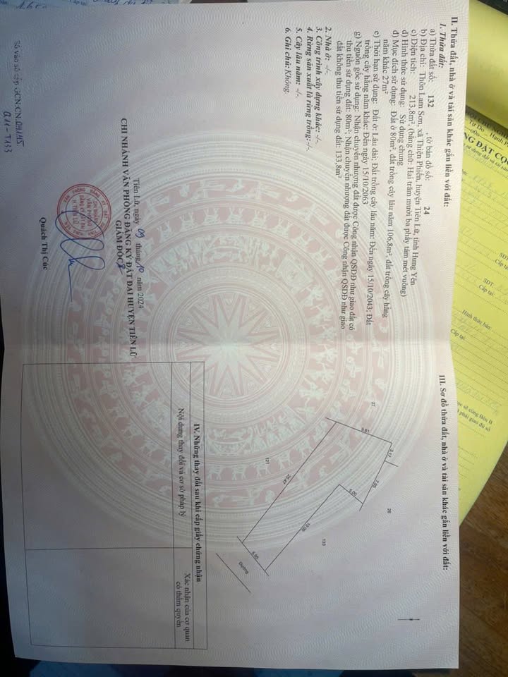 Nhà cấp 4 thôn Lam Sơn, Thiện Phiến, 213m² giá chỉ 2.2 tỷ - Sẵn sàng ở ngay!