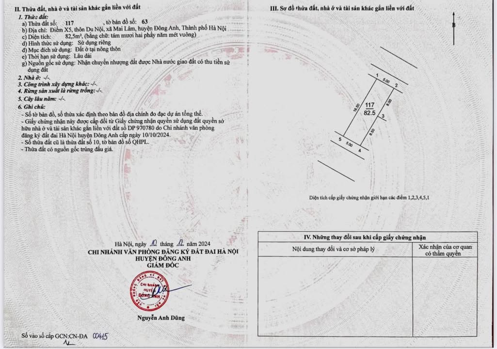 Đất nền Khu Đấu Giá X5 Mai Lâm 117m² - Tiềm năng tăng giá vượt trội!