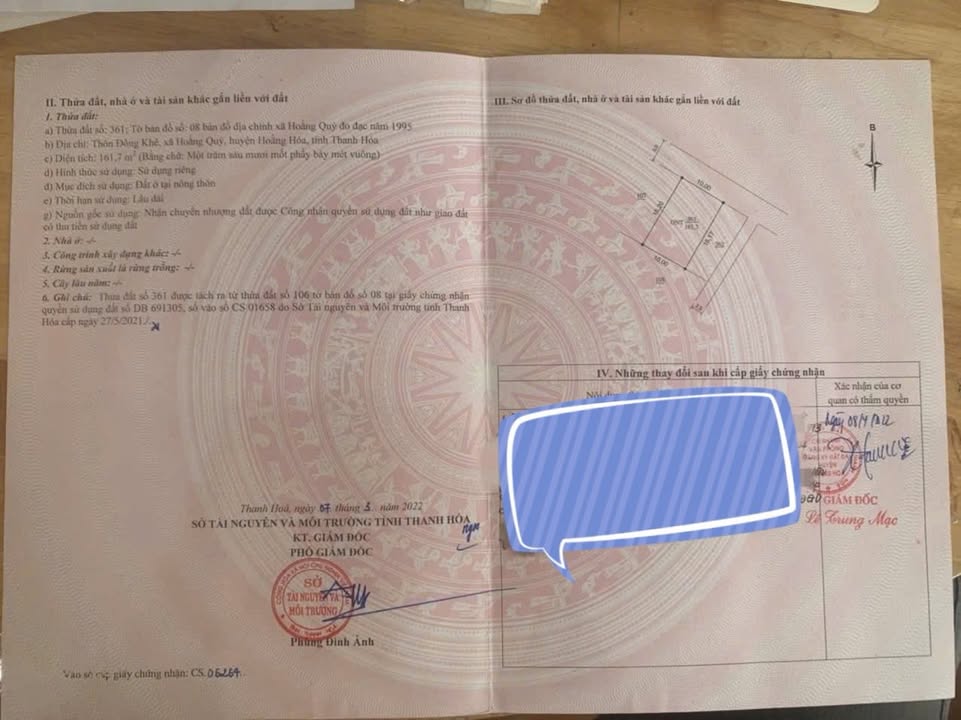 Đất nền Hoằng Quỳ - Thanh Hóa 93m² giá thỏa thuận - Cơ hội đầu tư hấp dẫn!