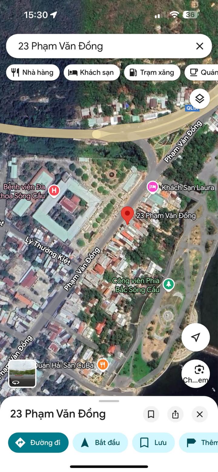 Nhà mặt tiền Phạm Văn Đồng, Sông Cầu 245m² - Kinh doanh ngay!