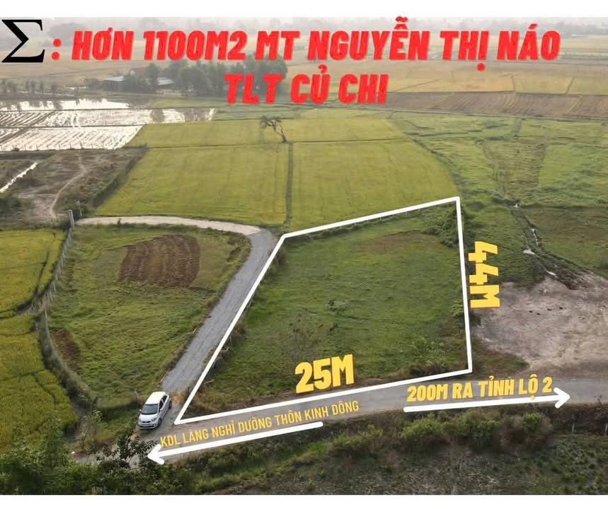 Đất nền xã Trung Lập Thượng, Củ Chi 1154m² giá 3.2 tỷ - Đầu tư sinh lời ngay!