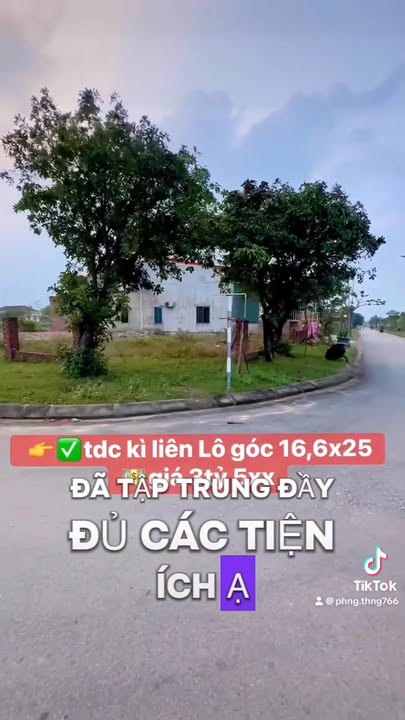 Đất nền Kỳ Liên 412m² giá 3.5 tỷ - Lô góc 2 mặt tiền đẹp nhất khu!