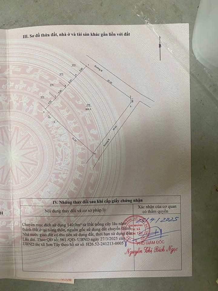 Đất Kim Sơn, Sơn Tây 850m² giá 15 tỷ - Đầu tư sinh lời tuyệt vời!