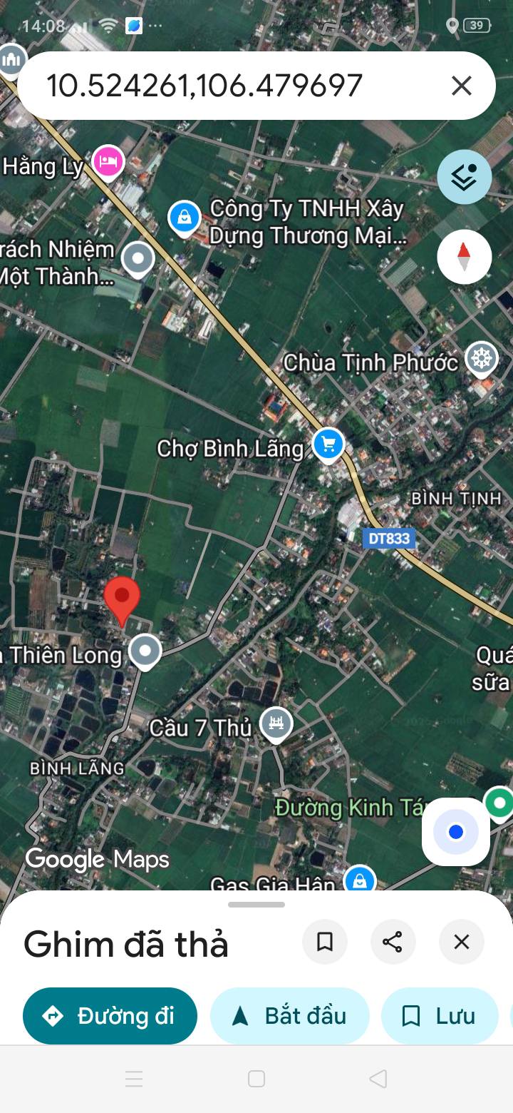 Đất nền 2 mặt tiền Bình Lãng 770m² giá 750 triệu - Phù hợp xây nhà vườn!