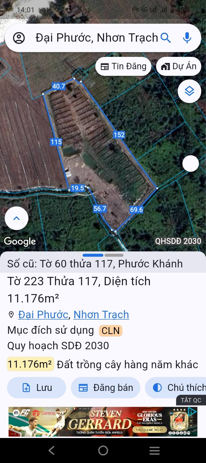 Đất nền Phước Khánh Nhơn Trạch 11.000m² giá 660 triệu - Cơ hội đầu tư hấp dẫn!