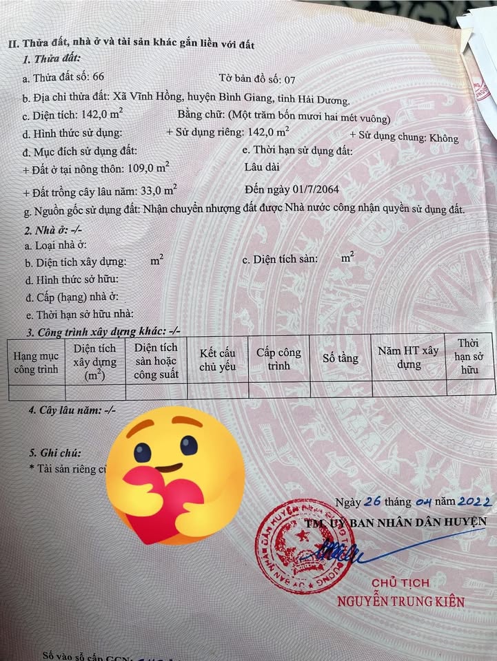 Đất nền 142m² Vĩnh Hồng - Giá chỉ 800 triệu - Cơ hội đầu tư tuyệt vời!