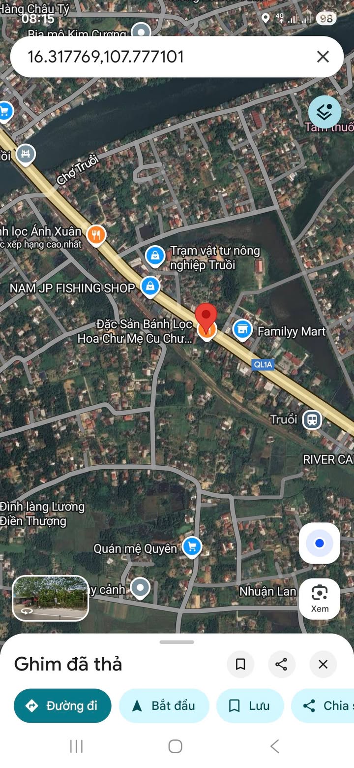 Đất mặt tiền Quốc lộ 1A, xã Lộc Điền, 130m² giá 1 tỷ - Đầu tư sinh lời ngay!