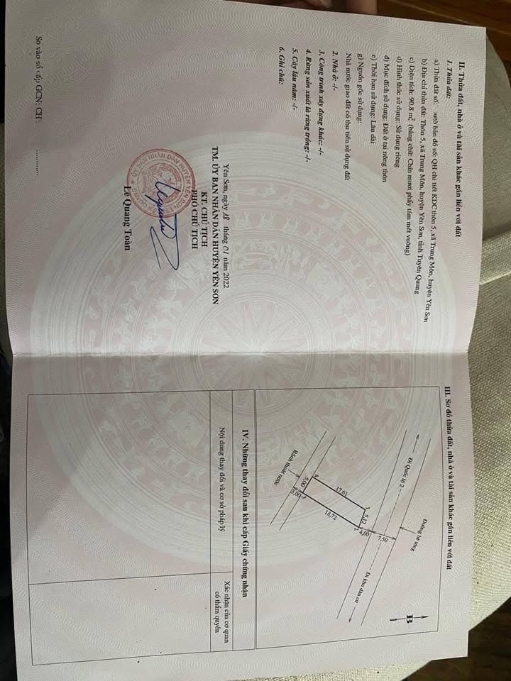 Bán lô đất KDC Thôn 5 Trung Môn 90.8m² giá 1.8 tỷ - Đường quy hoạch rộng rãi!