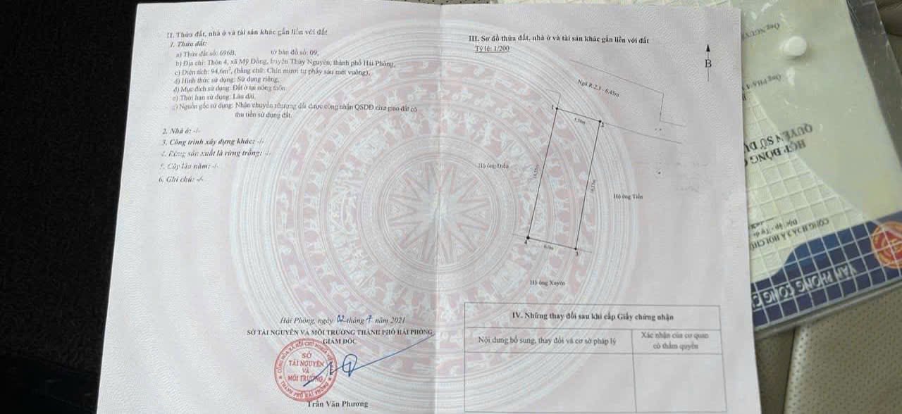 Đất nền Lê Hồng Phong, Hải Phòng 94m² giá 1,1 tỷ - Mặt tiền rộng, ô tô quay đầu