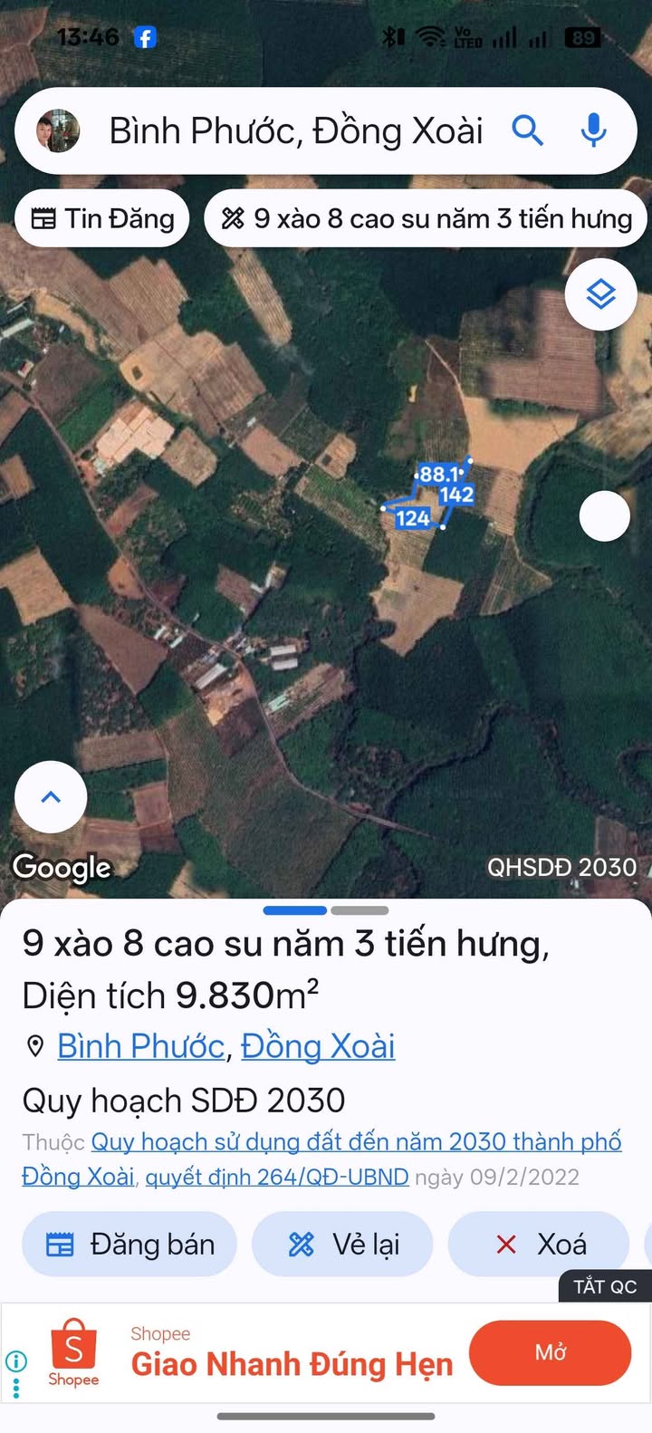 Đất cao su 1ha tại phường Bình Phước - Giá chỉ 2.4 tỷ, có thương lượng!