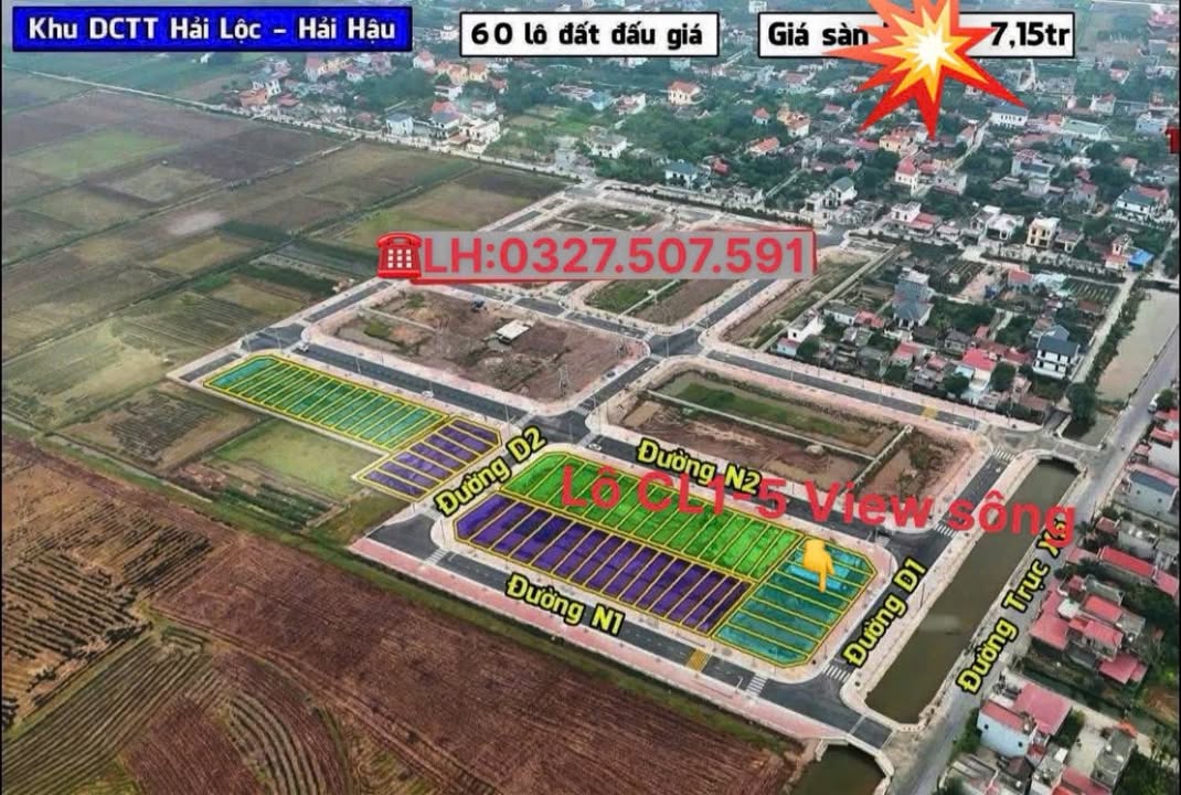 Lô đất đẹp KTDC Hải Lộc 100m² giá 1.999 tỷ - Cơ hội đầu tư tuyệt vời!