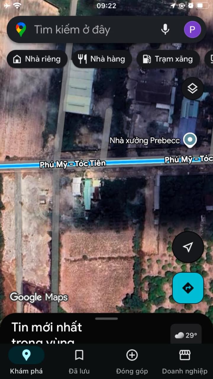 Đất Cây Xăng Phú Mỹ Tóc Tiên 3000m² giá 30 tỷ - Cơ hội đầu tư sinh lời!