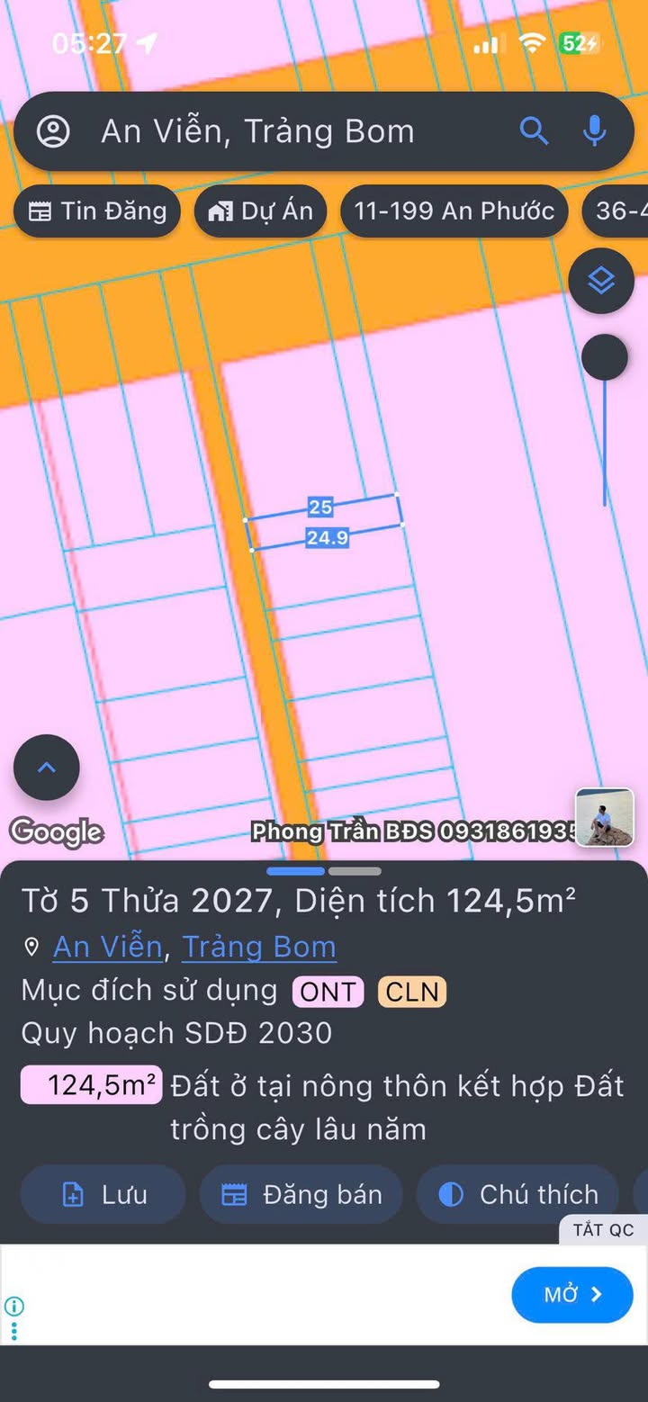 Đất nền 122.5m² tại ấp 4, xã An Viễn, Trảng Bom - Giá chỉ 1.15 tỷ, sổ đỏ chính chủ!