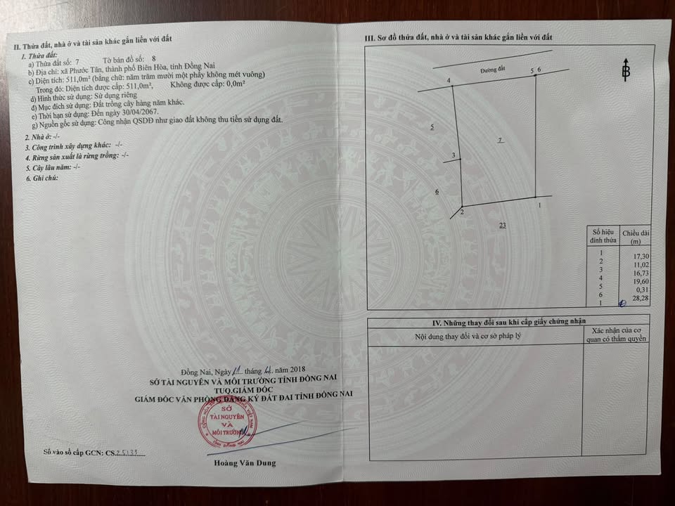 Đất nền Biên Hòa 511m² giá 4 tỷ - Đối diện Thiền viện Phước Sơn