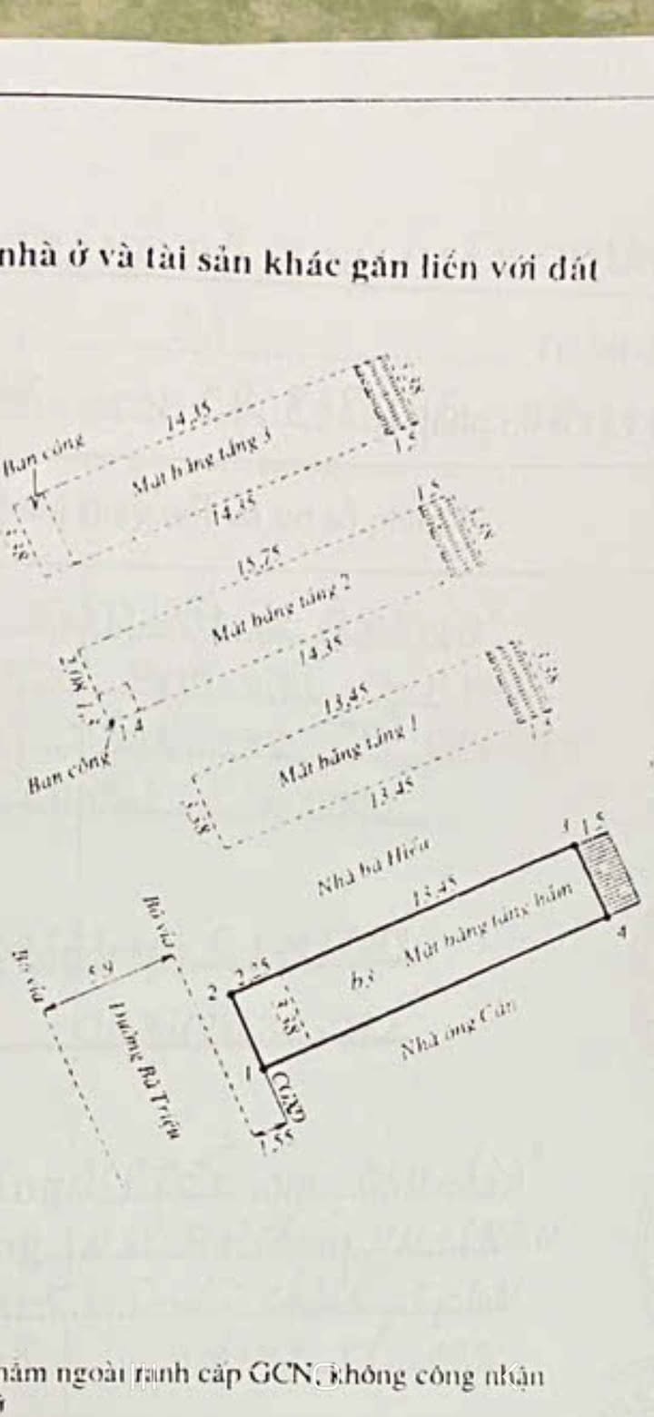 Nhà 3 tầng mặt tiền đường Bà Triệu, Quy Nhơn 53m² giá 5.5 tỷ - Đầu tư sinh lời ngay!