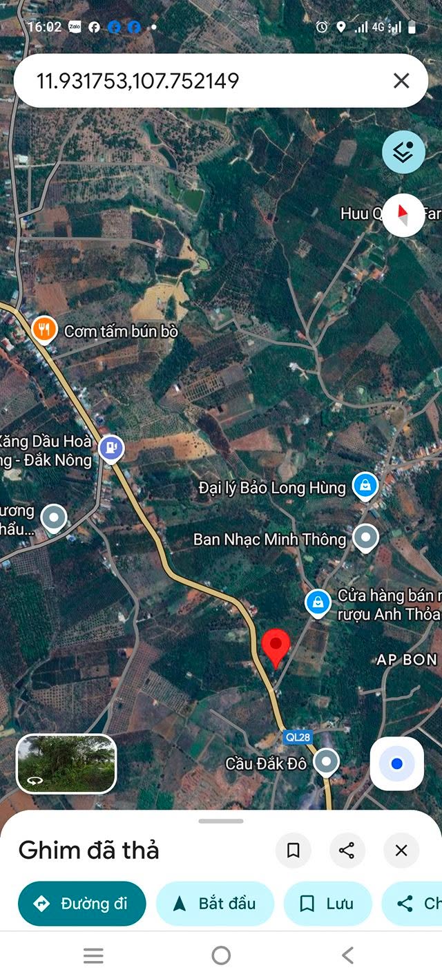 Đất 2 mặt tiền Quốc lộ 28, Đắk Nia, 11650m² giá 6 tỷ - Cơ hội đầu tư tốt!