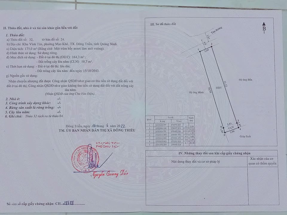 Đất nền Mạo Khê Đông Triều 175m² giá 5xx triệu - Đầu tư lý tưởng!