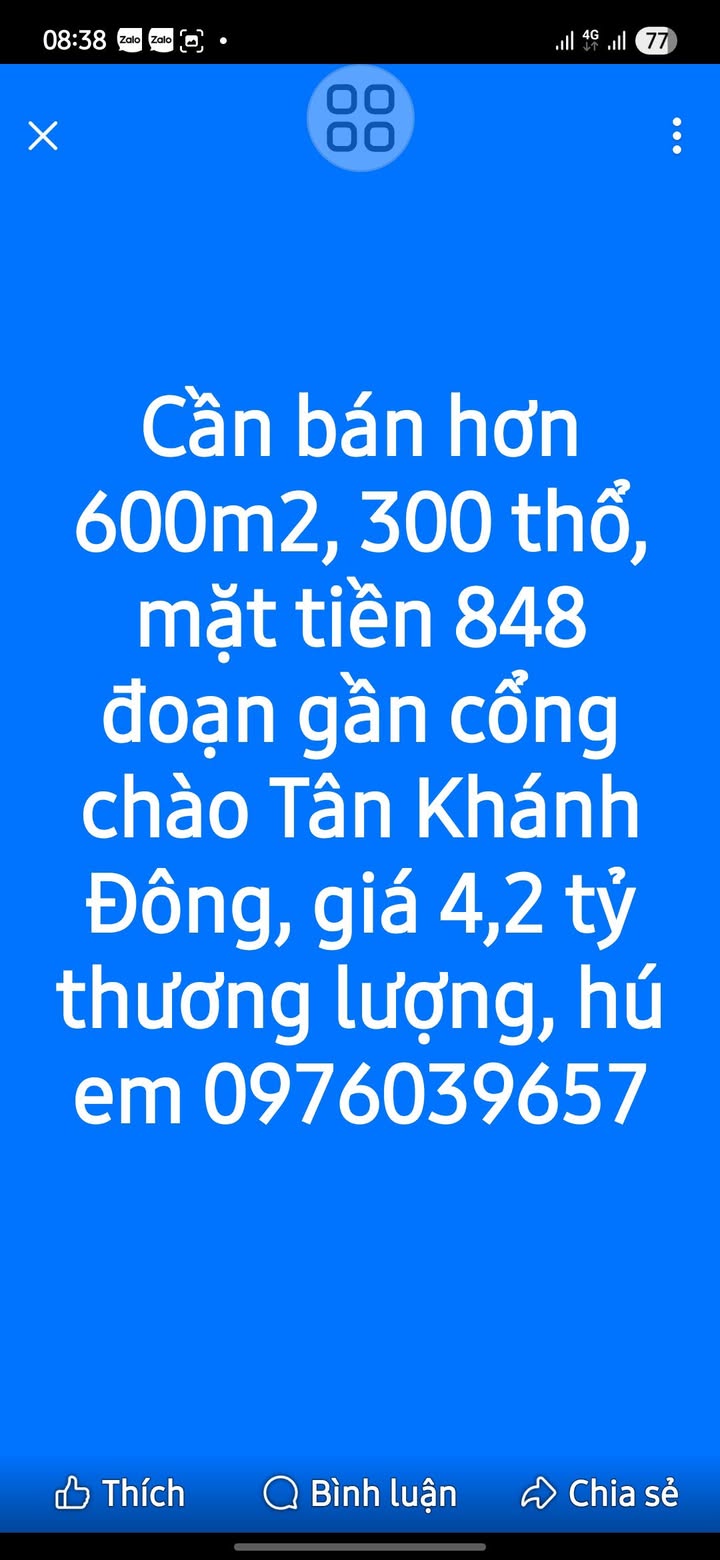 Đất nền mặt tiền 848 Lai Vung 600m² giá 4.2 tỷ - Đầu tư sinh lời ngay!