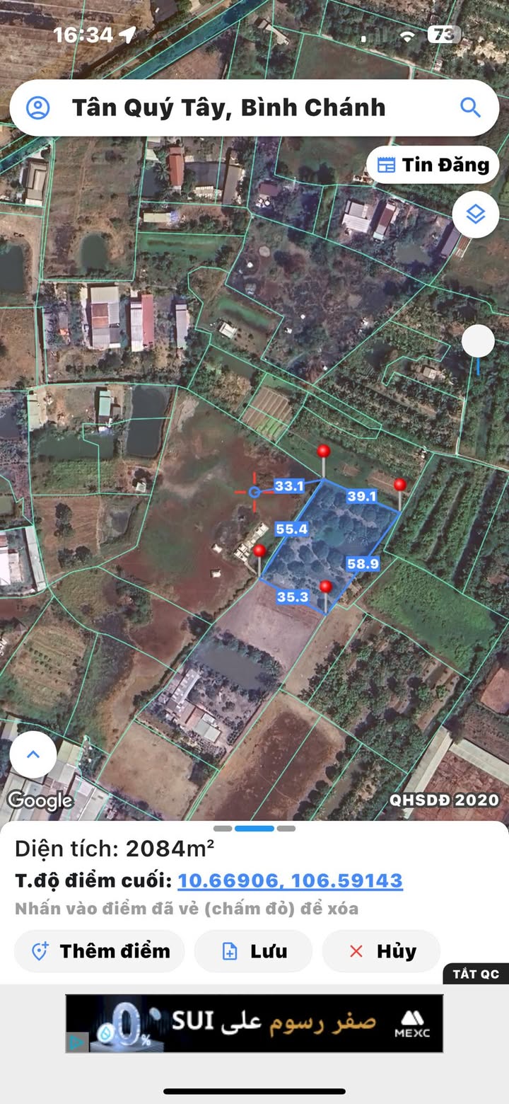 Đất nền Tân Quý Tây, Bình Chánh 2000m² giá 6.5 tỷ - Cơ hội đầu tư tuyệt vời!