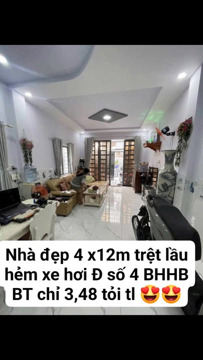 Nhà HXH Đường Số 4, Bình Tân 48m² giá 3.48 tỷ - Cơ hội hiếm có!