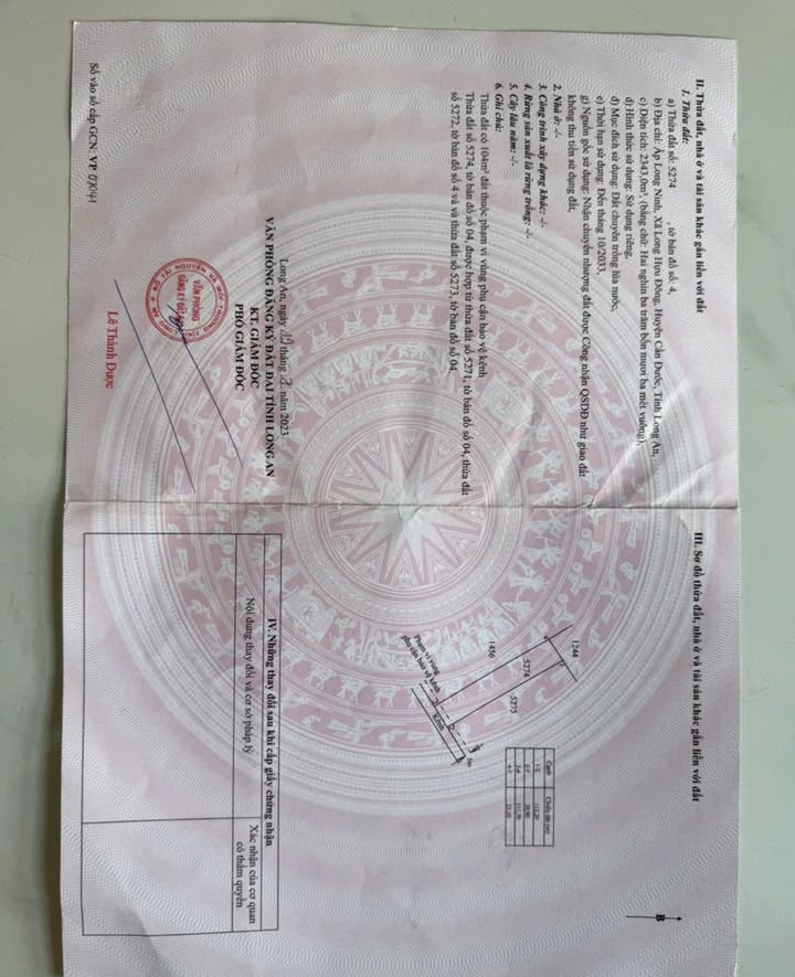 Đất nông nghiệp Long Hựu Đông 2300m² giá 700 triệu - Cơ hội đầu tư hấp dẫn!