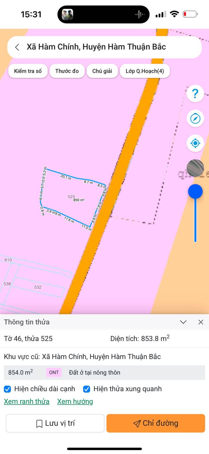 Đất nền Hàm Chính 860m² giá 2 tỷ - Đầu tư sinh lời ngay!