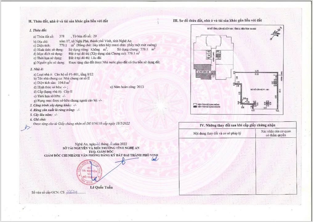 Căn hộ chung cư Khu nhà Techco Vinh 108m² giá 3.5 tỷ - Căn góc thoáng mát!