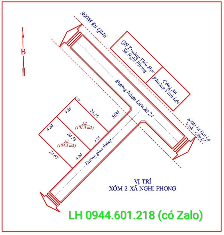Đất nền trung tâm Vinh Lộc 101m² giá chỉ 2 tỷ - Cơ hội đầu tư hiếm có!