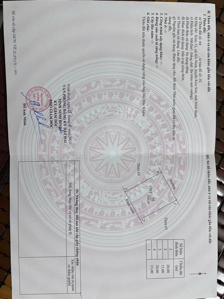 Đất Nhà vườn Khu ao sen xã Chất Bình 300m² - Mặt tiền 15m, Giá thỏa thuận!