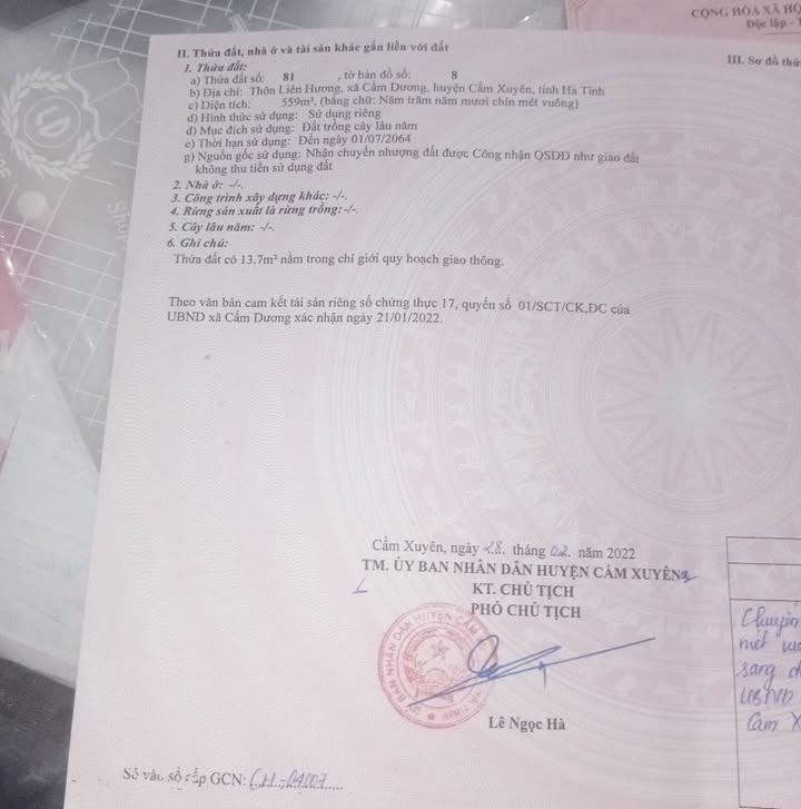 Đất biển Cẩm Dương Hà Tĩnh 360m² - Cơ hội đầu tư hấp dẫn!