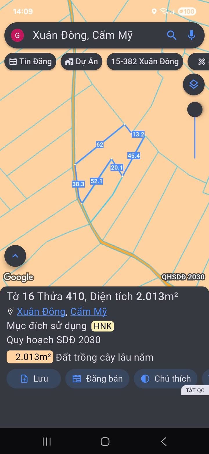 Đất nền Cẩm Mỹ Đồng Nai 720m² giá 880 triệu - Đầu tư sinh lời ngay!