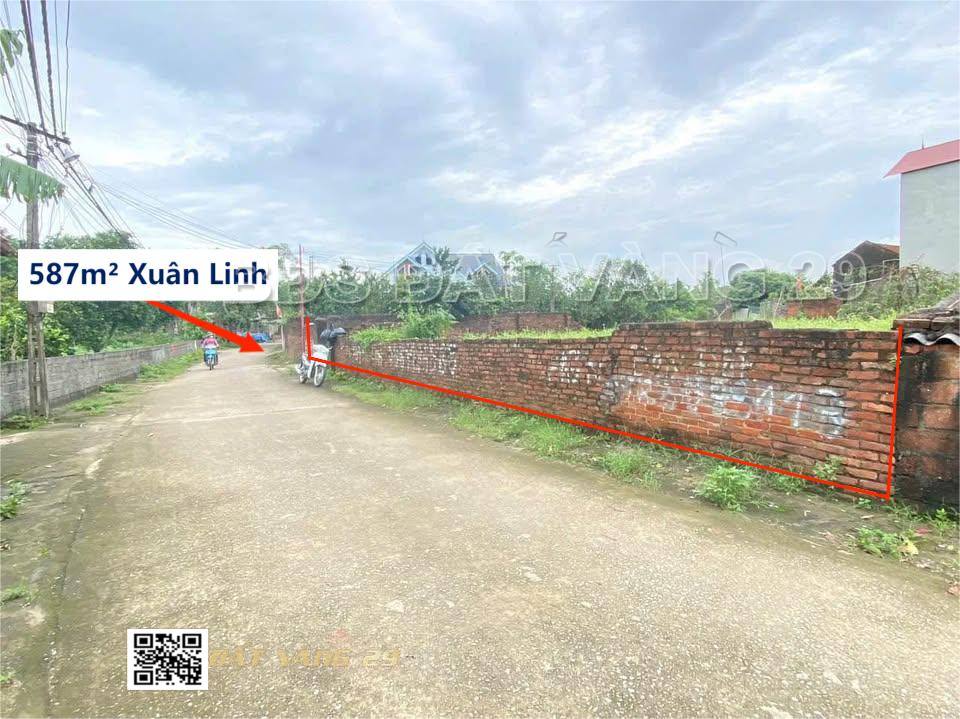 Đất thổ cư thôn Xuân Linh, xã Thụy Xuân Tiên, 587m² giá 5.87 tỷ - Tiềm năng tăng giá mạnh!