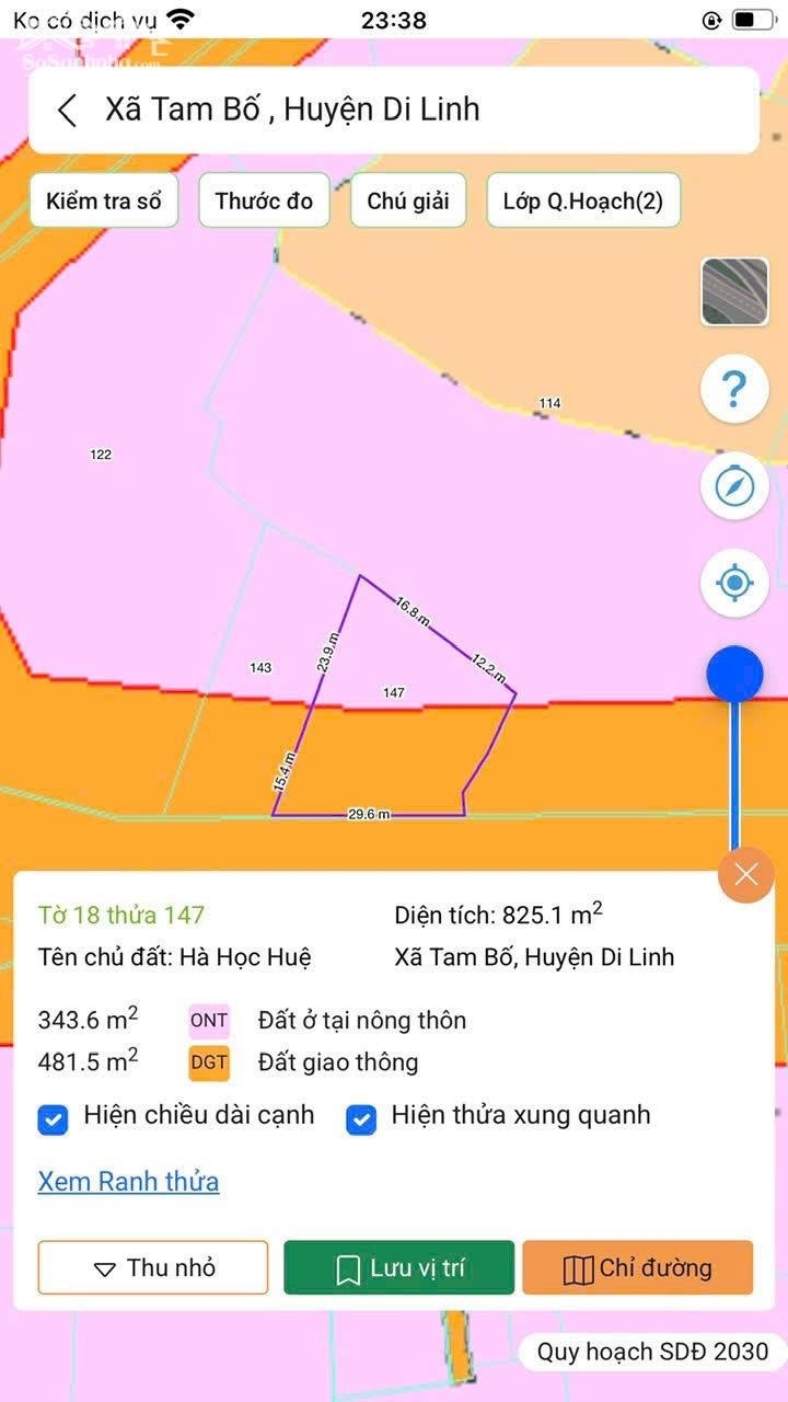 Đất mặt tiền Quốc lộ 20 Thôn Hiệp Thành 1, xã Tam Bố 523m² chỉ 5 tỷ - Đầu tư sinh lời ngay!