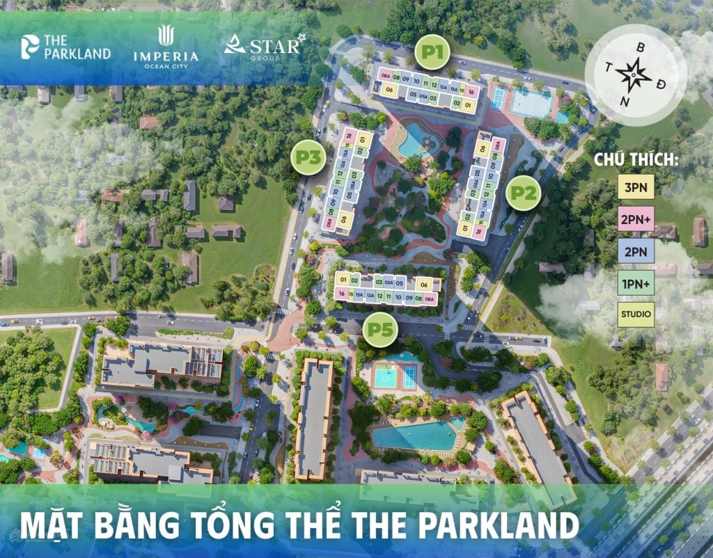 Căn hộ MIK Imperia Ocean Park 2 The Park Land 37m² giá 2.04 tỷ - Kết nối toàn diện