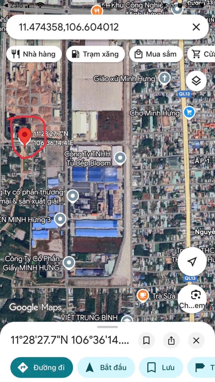 Đất KCN Minh Hưng, Chơn Thành 130m² giá 700 triệu - Đầu tư sinh lời ngay!