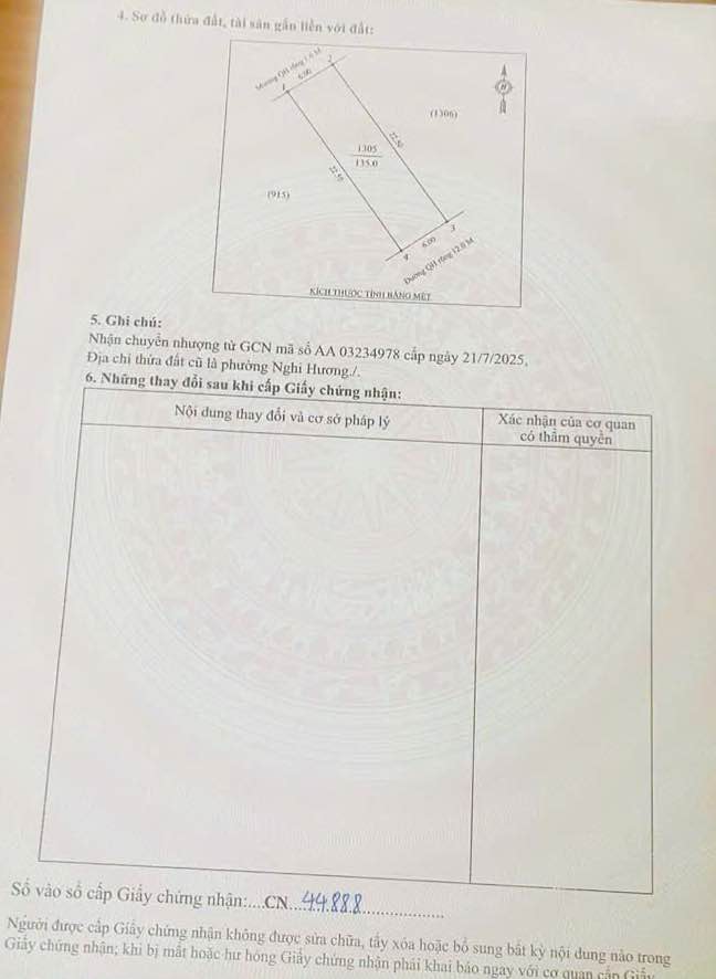 Đất tái định cư Nghi Hương Cửa Lò 135m² giá 3.7 tỷ - Sổ đỏ chính chủ