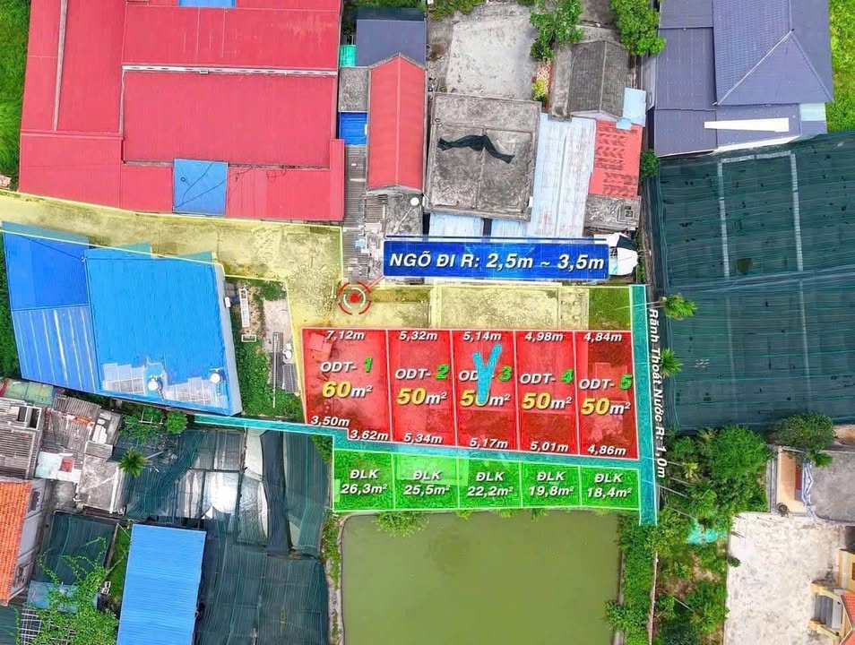 Đất nền Thủy Nguyên Hải Phòng 72,5m² giá 1.15 tỷ - Ngõ ô tô đỗ cửa, gần chợ!