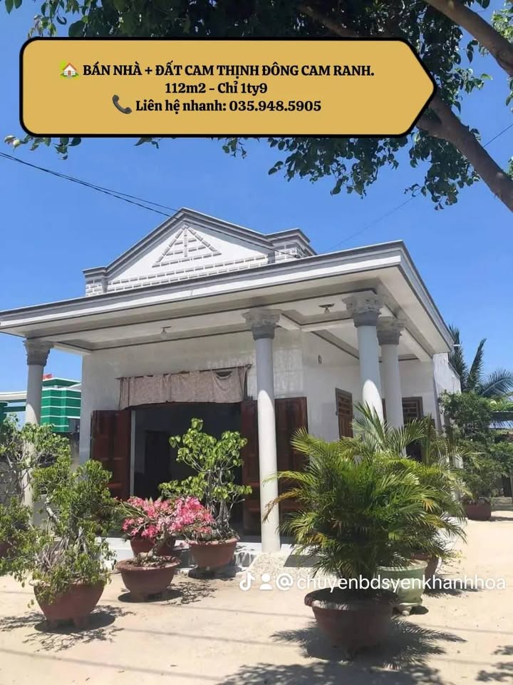Bán nhà đất Cam Thịnh Đông Cam Ranh 113m² chỉ 1.9 tỷ - Cơ hội đầu tư hấp dẫn!