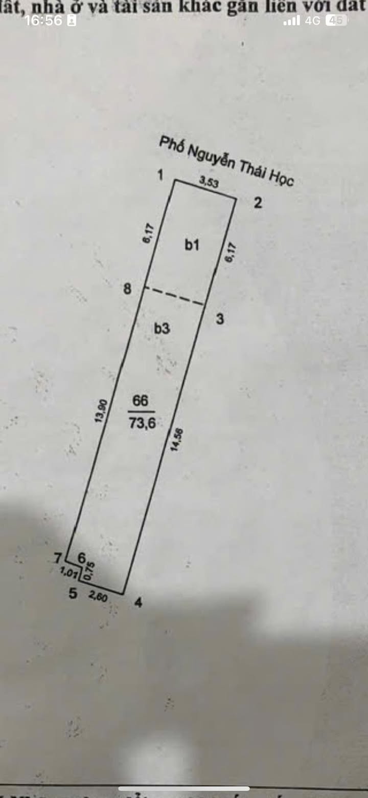 Nhà mặt phố Nguyễn Thái Học, Ba Đình 73.6m² giá 58 tỷ - Kinh doanh sầm uất!